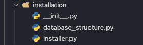 A screenshot showing the installation folder structure.